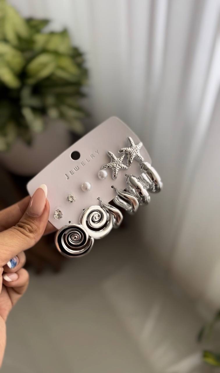 پک 6 عددی گوشواره مدل ستاره